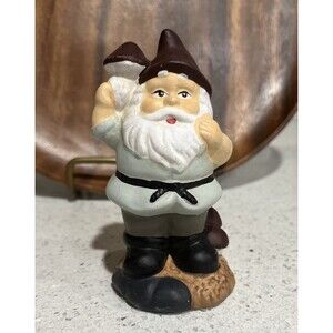 Vintage Ceramic Gnome Figurine 4"